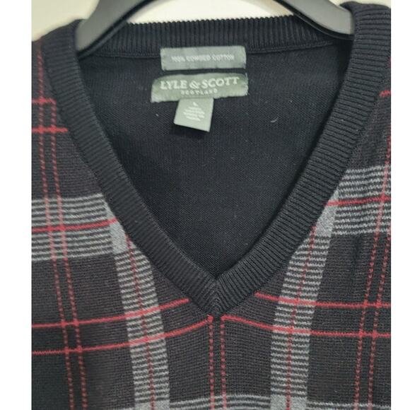 Lyle & Scott Sweater Vest Mens Large Vintage 80's Grandpa Academia Sweater Vest - Picture 3 of 6